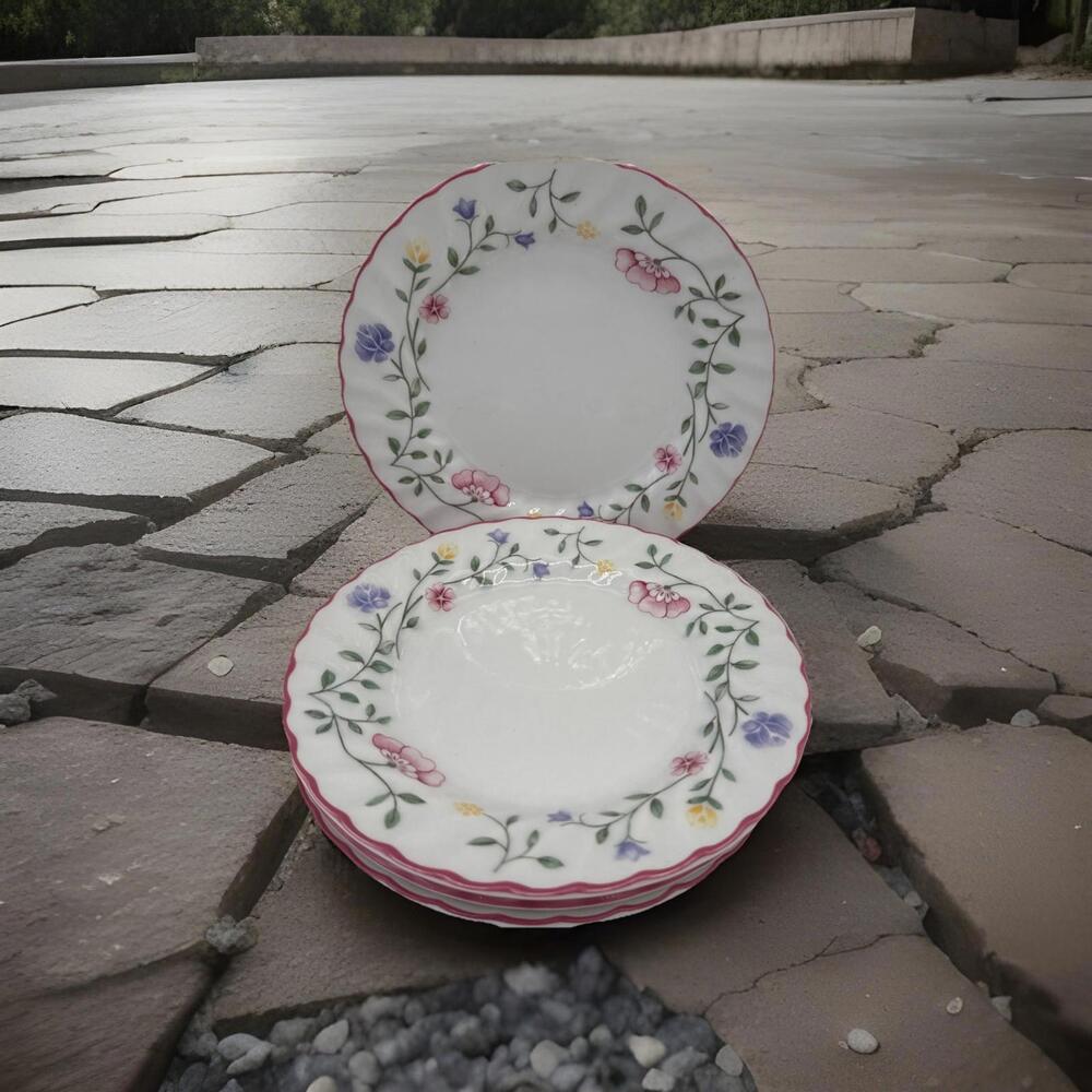 Johnson Brothers Bread Plates Summer Chintz Fine China Floral Lot of 5 Vintage